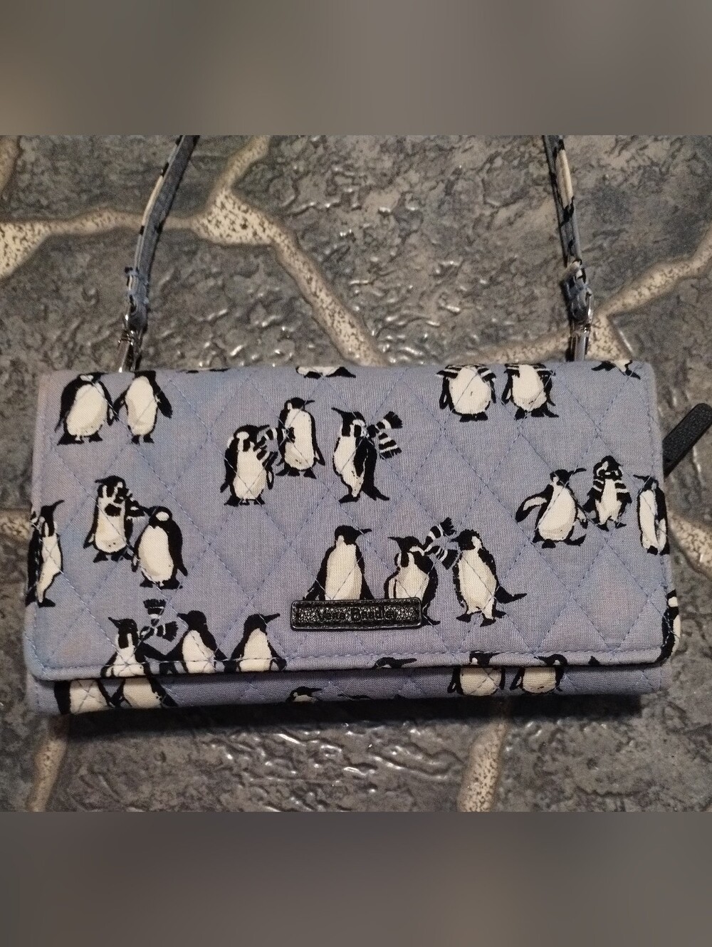 Vera Bradley Playful Penguins wallet crossbody bag